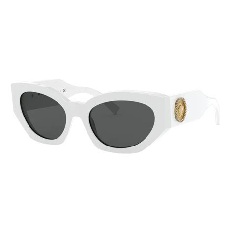 versace medusa round sunglasses white|Versace Medusa sunglasses women.